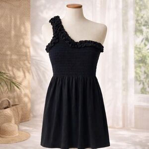 Juicy Couture Black One-Shoulder Dress
